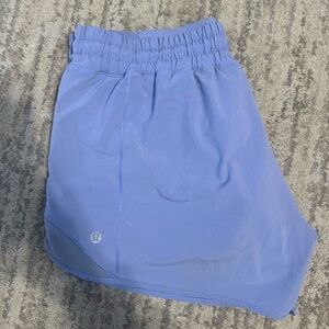 Light Purple Lululemon Hotty Hot 4” Shorts